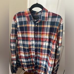 Plaid button down
